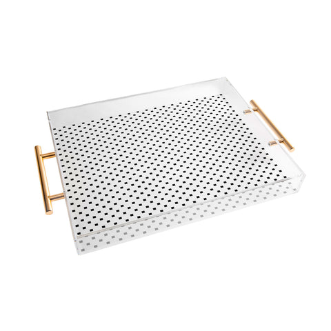 Elisabeth Fredriksson Polka Squares Acrylic Tray