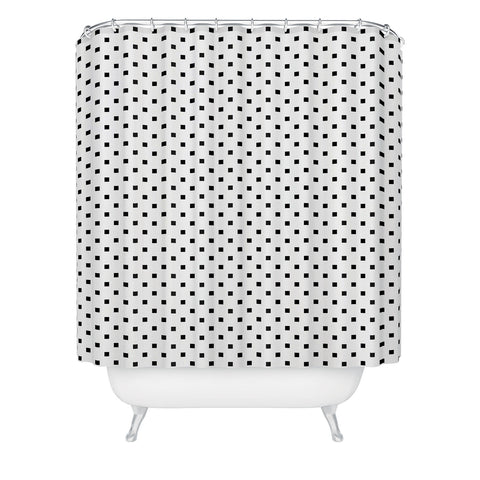 Elisabeth Fredriksson Polka Squares Shower Curtain