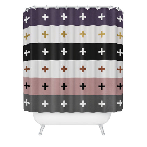 Elisabeth Fredriksson Positive Combination Shower Curtain