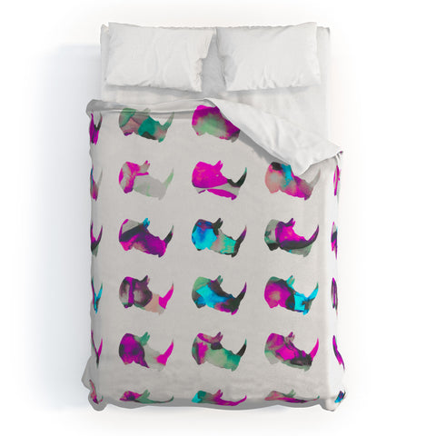 Elisabeth Fredriksson Rhinos II Duvet Cover