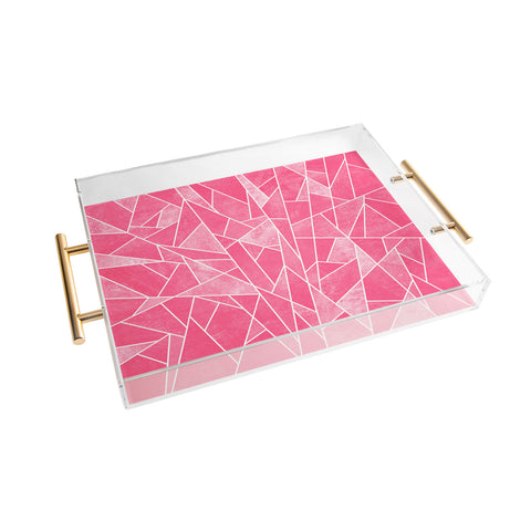 Elisabeth Fredriksson Shattered Rose Acrylic Tray