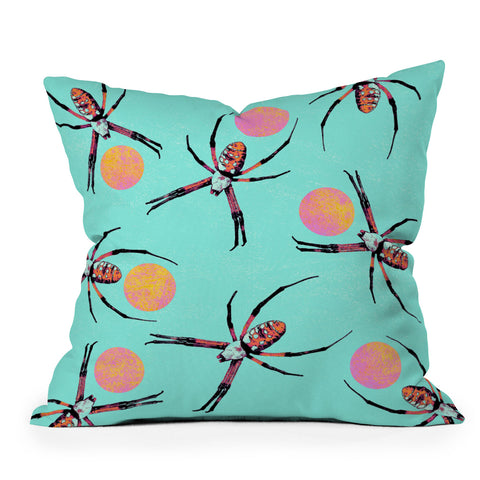 Elisabeth Fredriksson Spiders 3 v2 Throw Pillow