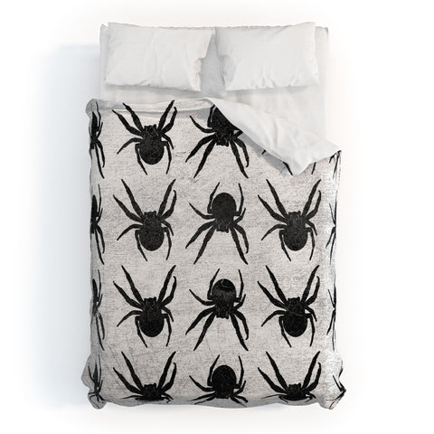 Elisabeth Fredriksson Spiders 4 BW Duvet Cover