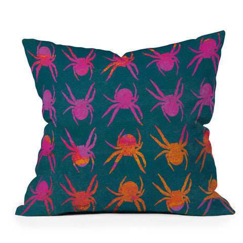 Elisabeth Fredriksson Spiders 4 Outdoor Throw Pillow