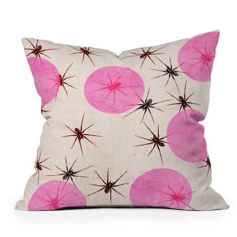 Elisabeth Fredriksson Spiders I Outdoor Throw Pillow