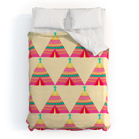 Elisabeth Fredriksson Teepees Duvet Cover