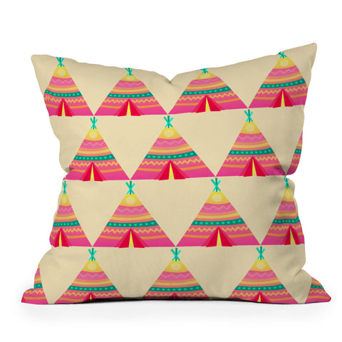 Elisabeth Fredriksson Teepees Outdoor Throw Pillow