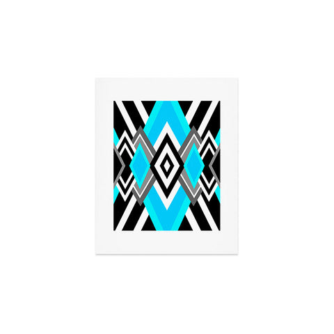 Elisabeth Fredriksson Turquoise And Black Art Print