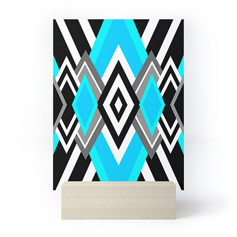 Elisabeth Fredriksson Turquoise And Black Mini Art Print