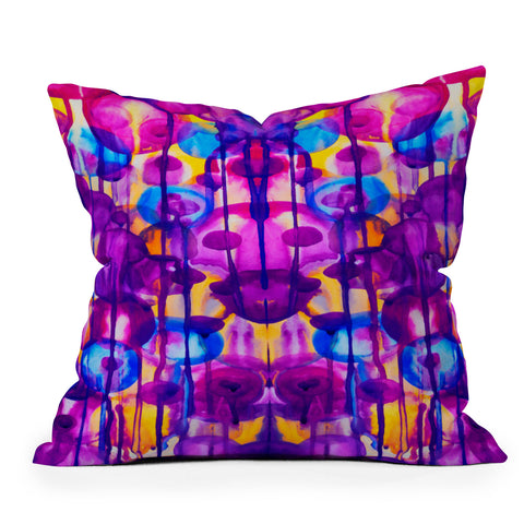 Elisabeth Fredriksson Watercolor World 1 Outdoor Throw Pillow