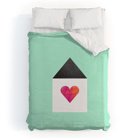 Elisabeth Fredriksson Where The Heart Is Duvet Cover