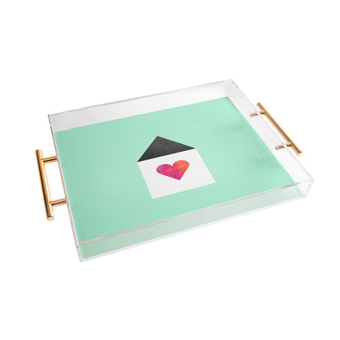 Elisabeth Fredriksson Where The Heart Is Acrylic Tray