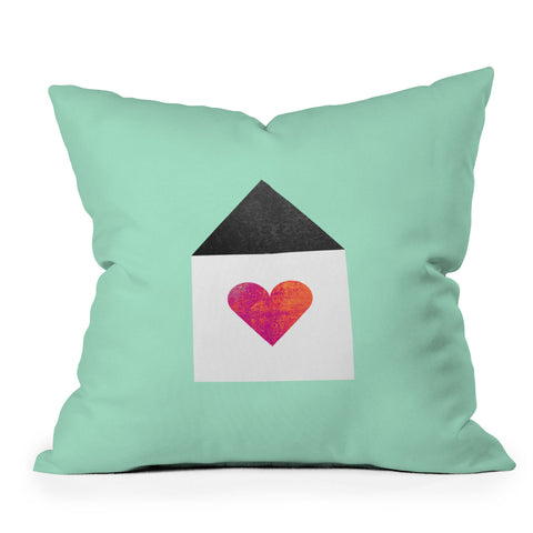 Elisabeth Fredriksson Where The Heart Is Outdoor Throw Pillow