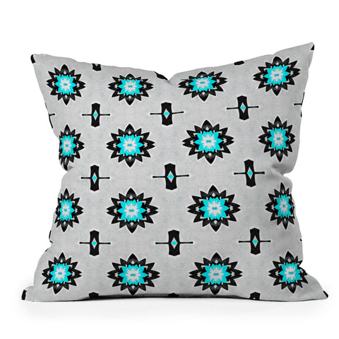 Elisabeth Fredriksson Wonderland Flowers Outdoor Throw Pillow