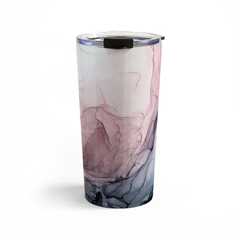 Elizabeth Karlson Blush Blue Dream Abstract Travel Mug