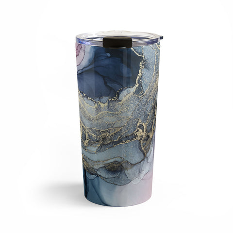 Elizabeth Karlson Blush Paynes Gray Gold Travel Mug