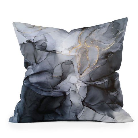 Elizabeth Karlson Calm but Dramatic Light Monoch Outdoor Throw Pillow