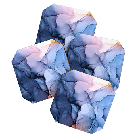 Elizabeth Karlson Captivating 1 Alcohol Ink Painting Coaster Set