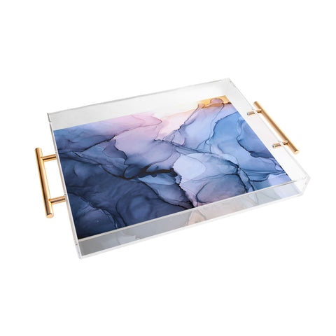 Elizabeth Karlson Captivating 1 Alcohol Ink Painting Acrylic Tray