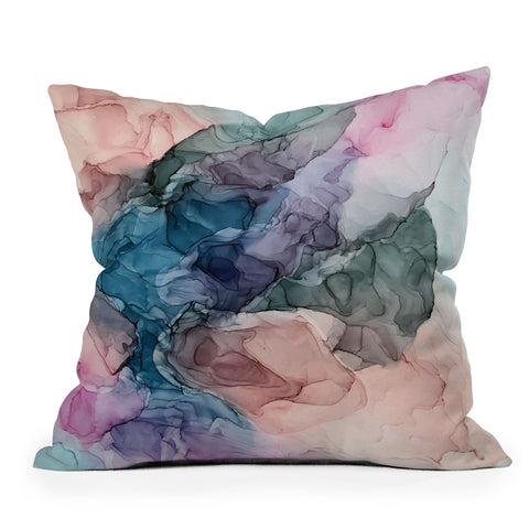 Elizabeth Karlson Heavenly Pastel Abstracts 2 Outdoor Throw Pillow