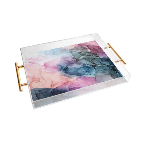 Elizabeth Karlson Heavenly Pastels Abstract 1 Acrylic Tray