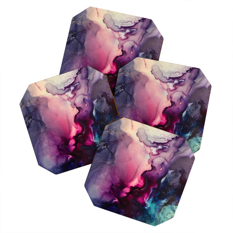 Elizabeth Karlson Mission Fusion Abstract Coaster Set