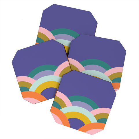 Elizabeth Olwen Over the Rainbow I Coaster Set