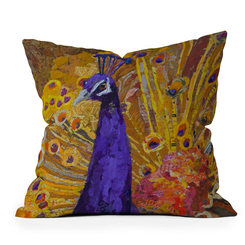 Elizabeth St Hilaire Bird Of A Different Feather Outdoor Throw Pillow