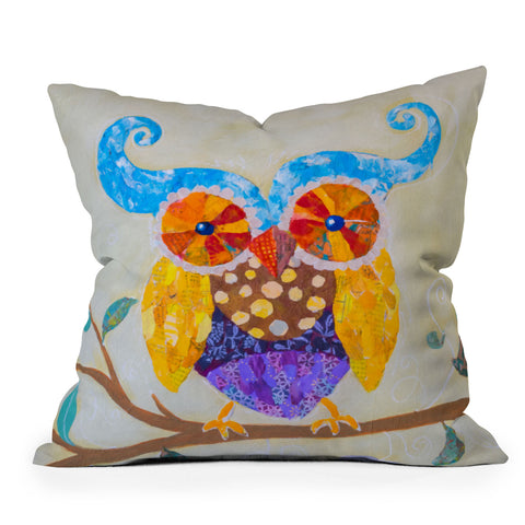 Elizabeth St Hilaire Owl Always Love You Outdoor Throw Pillow