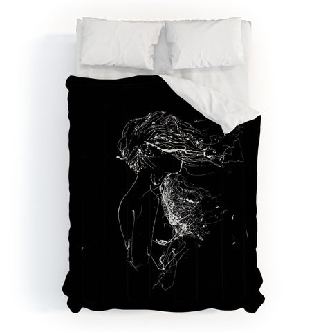 Elodie Bachelier Val by night Comforter