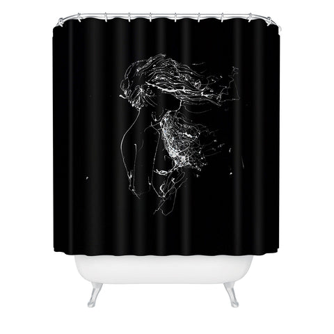 Elodie Bachelier Val by night Shower Curtain