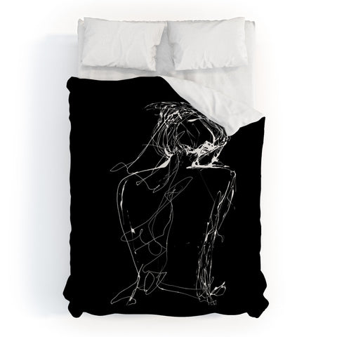 Elodie Bachelier Virginia by night Duvet Cover