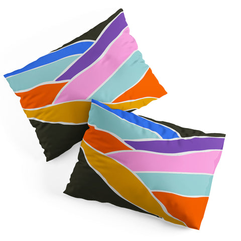 Emanuela Carratoni Abstract Bold Landscape Pillow Shams