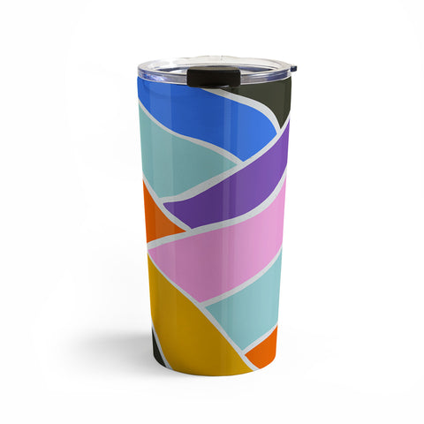 Emanuela Carratoni Abstract Bold Landscape Travel Mug