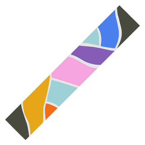 Emanuela Carratoni Abstract Bold Landscape Table Runner