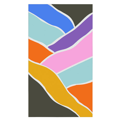 Emanuela Carratoni Abstract Bold Landscape Tablecloth