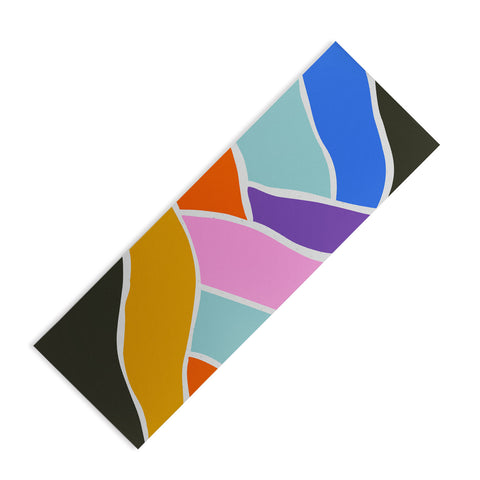 Emanuela Carratoni Abstract Bold Landscape Yoga Mat