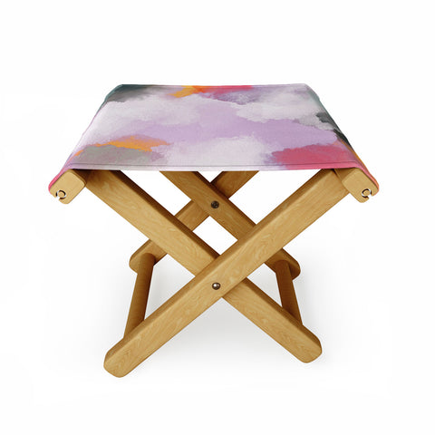 Emanuela Carratoni Abstract Colors 1 Folding Stool
