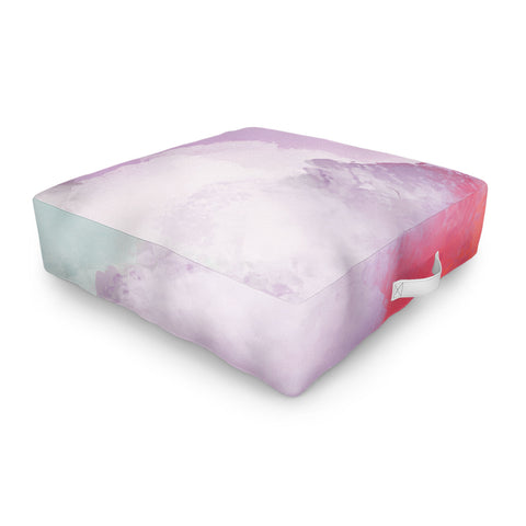 Emanuela Carratoni Abstract Colors 1 Outdoor Floor Cushion