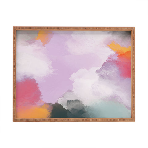 Emanuela Carratoni Abstract Colors 1 Rectangular Tray