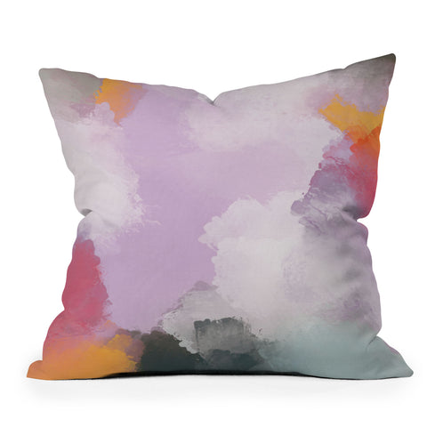 Emanuela Carratoni Abstract Colors 1 Throw Pillow