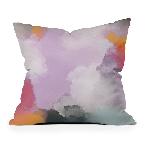 Emanuela Carratoni Abstract Colors 1 Outdoor Throw Pillow