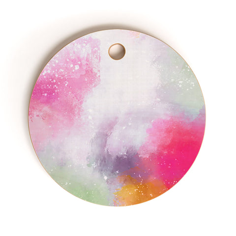 Emanuela Carratoni Abstract Colors 2 Cutting Board Round