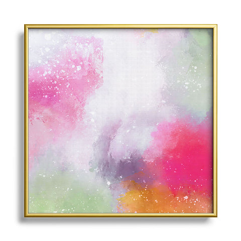 Emanuela Carratoni Abstract Colors 2 Square Metal Framed Art Print