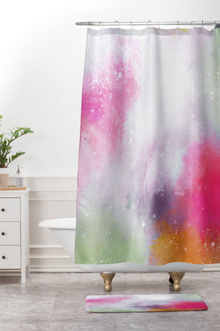 Emanuela Carratoni Abstract Colors 2 Shower Curtain And Mat