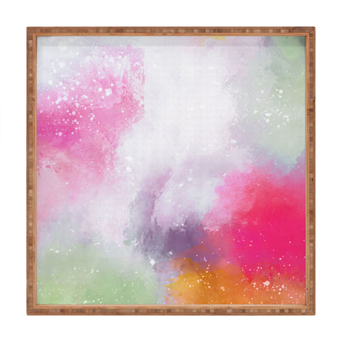 Emanuela Carratoni Abstract Colors 2 Square Tray