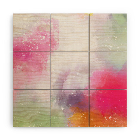 Emanuela Carratoni Abstract Colors 2 Wood Wall Mural
