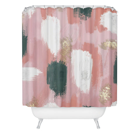 Emanuela Carratoni Abstract Joy Shower Curtain