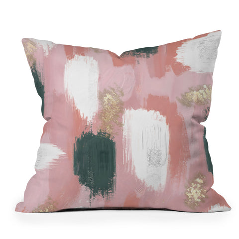 Emanuela Carratoni Abstract Joy Outdoor Throw Pillow