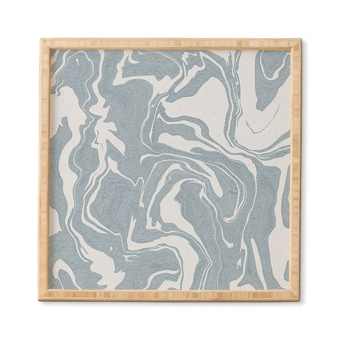 Emanuela Carratoni Abstract Liquid Texture Framed Wall Art
